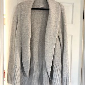 Chenille open front cardigan